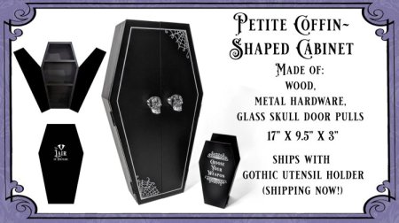 (image for) The Petite Coffin~Shaped Cabinet by The Lair of Voltaire