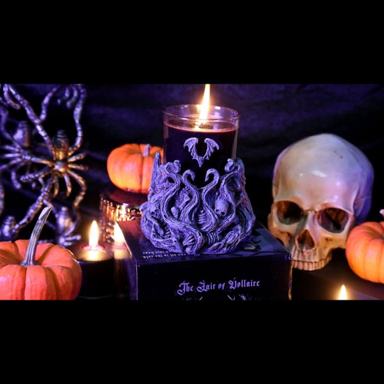 (image for) \"Forest of Shadows\" Black Candle with Smoldering Forest Scent